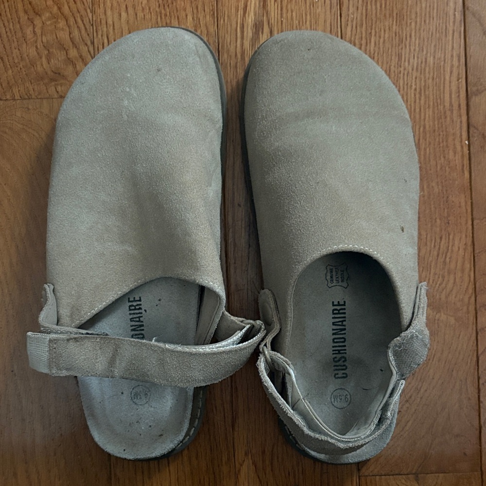 Cushionaire Suede Slip-On Sandals
